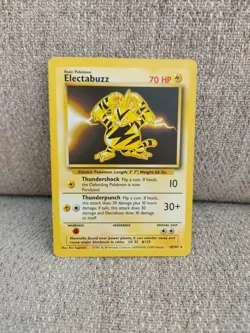 Pokemon TCG Electabuzz Base Set Unlimited Edition Non-Holo Rare Card 20/102 LP - Image 2