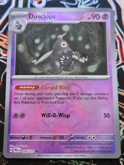 Pokemon TCG - Dusclops 036/131 (Master Ball Pattern) - Prismatic Evolutions - NM - Image 1