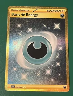 Pokemon Basic Darkness Energy 098/064 Sv: Shrouded Fable Rare Gold Foil English - Image 1