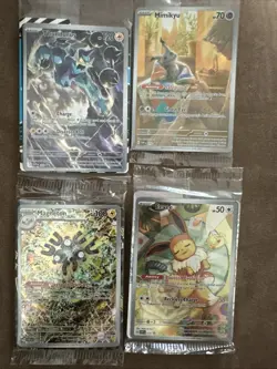 Lot of 4 Sealed Pokemon Promo Cards Mimikyu Eevee Magneton Thundurus - Image 1