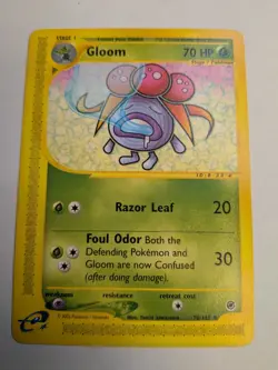 Pokemon TCG - Gloom 78/165 Regular e-Series Expedition Base Set - Image 1