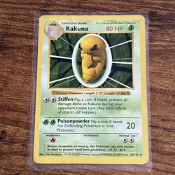 Vintage Pokemon Base Set Shadowless Kakuna 33/102 Non-Holo (Free to a Good Home) - Image 1