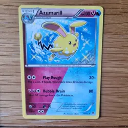 AZUMARILL 77/114 POKEMON CARD (STEAM SEIGE SET) - Image 1