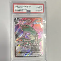 Rayquaza VMAX Pokemon TCG Silver Tempest TG20/TG30 Full Art Holo PSA 10 2022 - Image 1