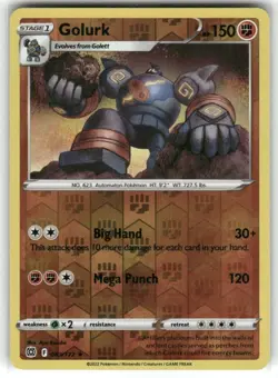Golurk 083/172 Brilliant Stars Reverse Holo Pokemon TCG - Image 1