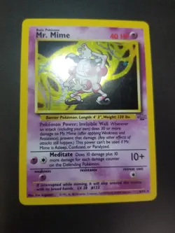Mr. Mime 6/64 Pokemon Jungle Holo Rare - Image 3