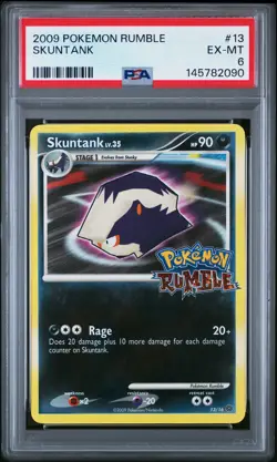 2009 POKEMON RUMBLE #13 SKUNTANK PSA 6 - Image 1