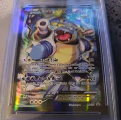 2016 POKEMON XY BLACK STAR PROMO BLASTOISE EX #XY122 HOLO PSA 8 NM #118540704 - Image 2