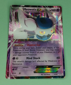 Pokemon TCG Meowstic EX 37/83 Ultra Rare Holo Generations XY Trading Card - Image 1
