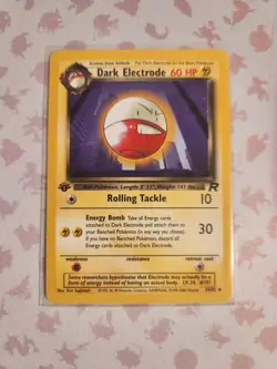 Dark Electrode 34/82 1st Edition Team Rocket Pokemon TCG - Image 1