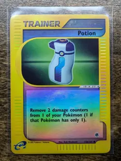 Pokemon TCG- Potion 156/165 Expedition Base Set Reverse Holo Common English Card - Image 1