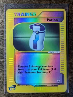 Pokemon TCG- Potion 156/165 Expedition Base Set Reverse Holo Common English Card - Image 3