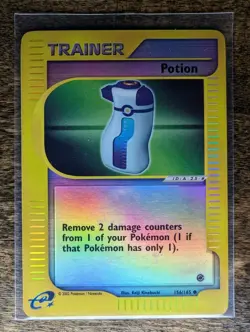Pokemon TCG- Potion 156/165 Expedition Base Set Reverse Holo Common English Card - Image 5