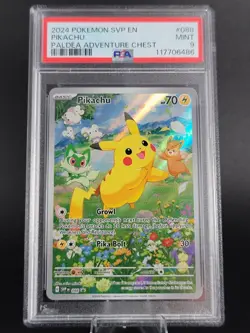 Pokemon - Pikachu - Scarlet & Violet Promo - 088 - Black Star Promo - PSA 9 Mint - Image 1