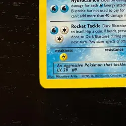 Pokemon Dark Blastoise Holo Rare 20/82 Team Rocket Regular Lightly Played - Image 5