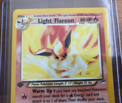 WOTC 2000 Pokemon TCG Light Flareon Neo Destiny 46/105 | 1st Edition | VG Cond - Image 2