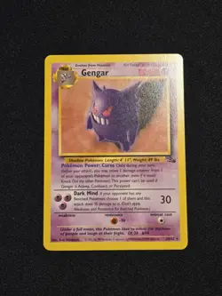 Gengar 20/62 Fossil Non Holo Rare Pokemon Card WOTC NM - Image 2