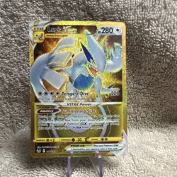 Lugia VSTAR 211/195 Gold Secret Rare Silver Tempest Hyper Rare NM Pokemon - Image 1