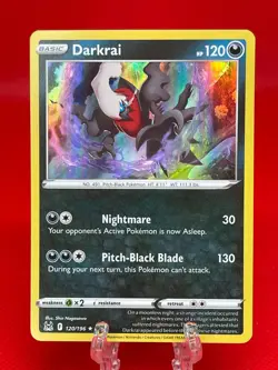 Pokemon TCG Darkrai Lost Origins 120/196 Holo Rare English 2022 NM - Image 1
