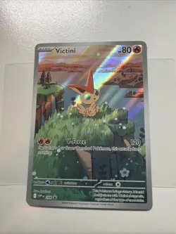 Pokemon TCG Victini 208 Scarlet & Violet Black Star Promo Holo Rare (Mint!) - Image 1