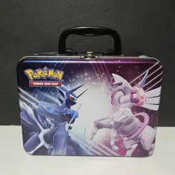 Pokemon Trading Card Game Collector Chest Dialga Palkia Tin Stickers Notebook - Image 1