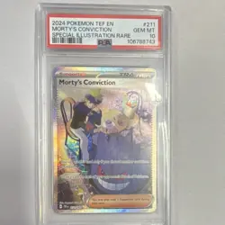 Morty's Conviction Pokemon Gengar SV05 Temporal Forces 211/162 PSA 10 SIR! - Image 1