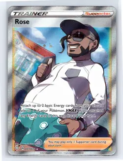 2021 Pokemon TCG Full Art Rose 071/072 - Shining Fates Ultra Rare - NM - Image 1