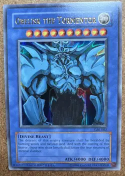 Obelisk the Tormentor (Secret Rare)GBI-002 Yu-Gi-Oh! Worldwide Edition Unlimited - Image 1