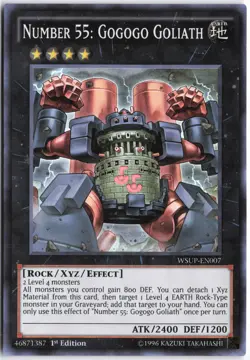 Yugioh - Number 55: Gogogo Goliath WSUP-EN007 1st Edition - World Superstars - Image 1