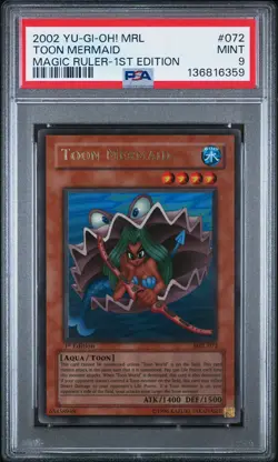 Yu‑Gi‑Oh! Toon Mermaid MRL-072 1st Edition PSA 9 (BGS) Yugioh - Image 1