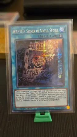 Yu-Gi-Oh Seeker of Sinful Spoils Prismatic Secret Rare Card MP24-EN122 - Image 1