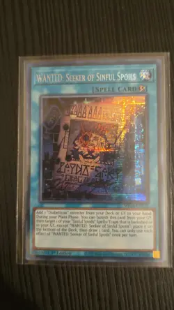 Yu-Gi-Oh Seeker of Sinful Spoils Prismatic Secret Rare Card MP24-EN122 - Image 2