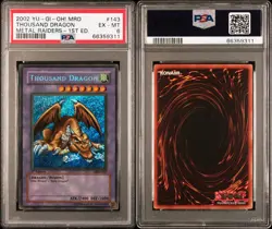 Yu‑Gi‑Oh! Thousand Dragon MRD-143 1st Edition PSA 6 (BGS) Yugioh - Image 3