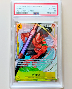 2024 One Piece Two Legends OP08 #110 Wyper Alternate Art PSA 10 Gem Mint - Image 1