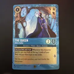 Disney Lorcana TCG: The Queen Mirror Seeker 12/P3 Glimmer Foil Costco Promo - Image 1