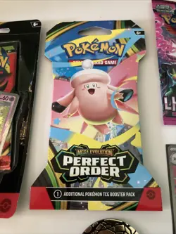 Pokemon Pack lot! (7 Packs) with Sleeved Blisters, Packs, Cards, and Coins! NEW - Image 3