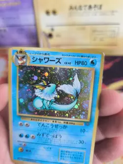Pokemon Karte Card Aquana Vaporeon Jungle Dschungel Holo Wotc japanese Exc Swirl - Image 5