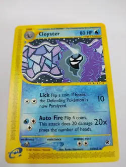 MINT Cloyster 42/165 Rare Expedition Non Holo Pokemon Card - Image 1