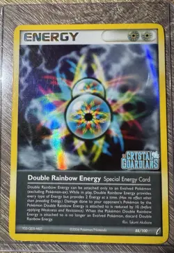 Double Rainbow Energy - 88/100 - Pokemon Crystal Guardians Reverse Holo Card MP - Image 1