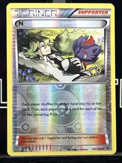 N 105/124 Supporter Fates Collide Reverse Holo Pokemon Card - Image 3