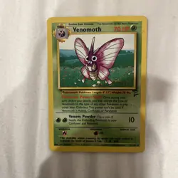 Venomoth 31/130 - Base Set 2 Regular - Vintage Pokemon TCG - MP Card - Image 1