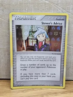 Steven's Advice 92/101 EX Hidden Legends Reverse Holo Pokemon Card TCG - Image 1