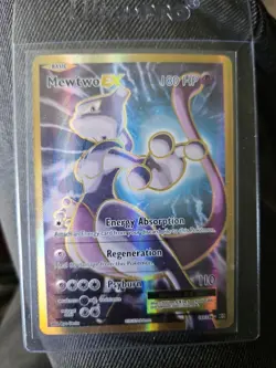 Pokemon Mewtwo EX TCG Full Art Holo Ultra Rare Card 103/108 XY Evolutions NM - Image 1