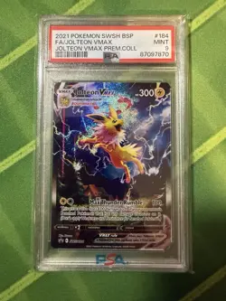 Jolteon VMAX SWSH184 SWSH: Sword & Shield Promo Cards Holo PSA 9 - Image 1