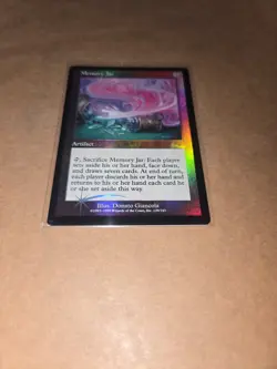 Magic: The Gathering Memory Jar Foil Artifact Card 129/143 Donato Giancola 1999 - Image 5
