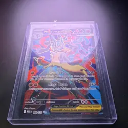 Pokemon TCG Mega Evolution Full Art Holo Card Mega Lucario EX 160/132 ME01 - Image 2
