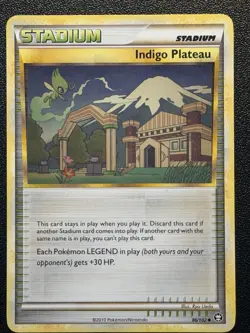 Indigo Plateau 86/102 HGSS Triumphant Stadium Pokemon Card - Image 1