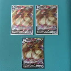 Pokemon Eevee VMAX TCG Shining Fates ETB Holo Promo Card SWSH087 Bundle x3 - Image 1
