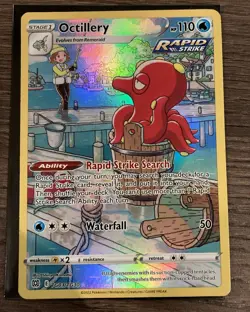 Pokemon Card Octillery Full Art Rare Trainer Gallery Brilliant Stars TG03/TG30 - Image 1