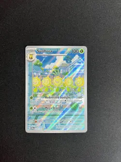 Sunflora Illustration Holo Rare Card 169/167 NM Twilight Masquerade Pokemon TCG - Image 1